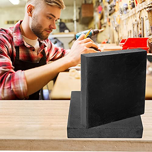 CHENTEC Rubber Bench Block Jeweler's Rubber Bench Block Rubber Stamping Block 6"x 6" (15CM x 15CM) - color: Rubber Block, size: 6" x 6"(15cmx15cm)