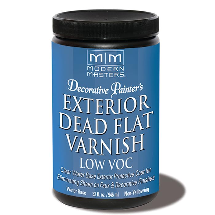 4-Pack of 1 qt Modern Masters DP401 Clear Decorative Painter's Acrylic Dead Flat Varnish - size: 1 Quart