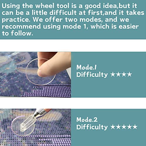 Diamond Painting Wheel Tools with Groove,New Type of Gem Art Pen,Accessories that can Make Jewel Art Faster and neater,Both Square and Round Drills are Suitable,Dimond Art Supplies Kits. … (Gold)