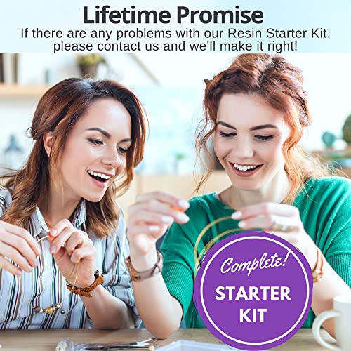 Piccassio Epoxy Resin Kit for Beginners – 208-Piece Jewelry Making & Craft Kit with Molds, Dried Flowers, Glitter & Tools – Complete Starter Set for Keychains, Bookmarks, Pendants & DIY Resin Art