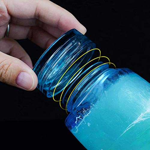 4 Style DIY Jewelry Resin Casting Molds Bottle Storage Jar With Lid Crystal Epoxy Mold Kit Handmade Craft Aromatherapy Candle Making Tool Clear Silicone Plaster Clay Mould (Cylinder Bottle) - color: (Cylinder Bottle)