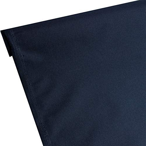 Waterproof Canvas 600 Denier Fabric by The Yard PU Backing UV Protector Navy by the Yard - color: Navy