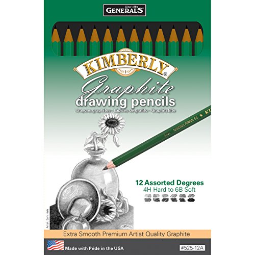General Pencil 525-12A Graphite Drawing Pencils (12 Pack)