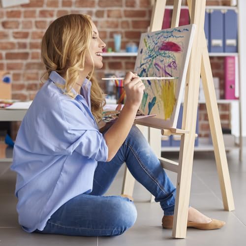 Conda 11x14 inch Stretched Canvas for Painting, Pack of 8, 100% Cotton White Blank Canvas, Pre-Primed, 5/8 Inch Profile Artist Canvas Boards Value Pack for Acrylics, Oils Painting - size: 11x14 inch-new