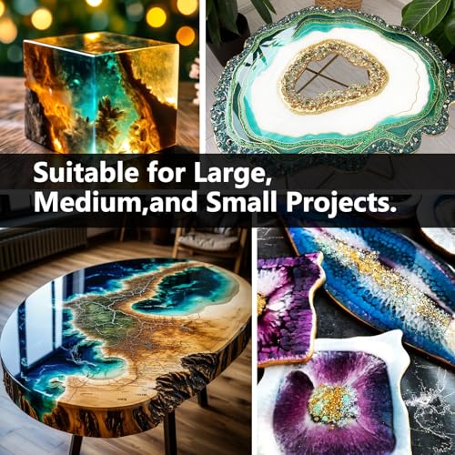 KISREL 0.5-Gallon Deep Pour Hardener—High-Transparency Part B Epoxy Resin, for Deep-Pour Resin Projects, Crystal-Clear Casting Resin for Tabletops, River Tables, and Wood Fillers - size: Only 0.5Gallon Hardener