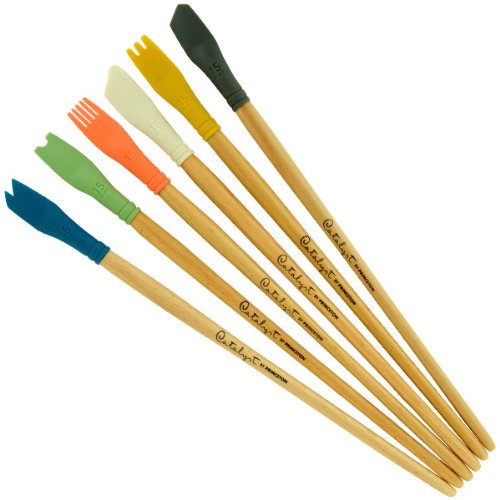 Hyatt's Princeton Artist Brush, Catalyst Blade Size 15, 6 Piece Set - size: Size 15 Blade, Set of 6