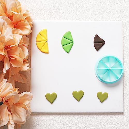 TAINSKY Color Recipe Wheel Polymer Clay Cutter Tool, Polymer Clay Recipe Cutter Guide