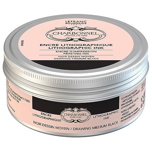 Lefranc Bourgeois Charbonnel Professional Litho Drawing Black Ink 200ml (6.76-oz) - style: Litho Drawing Black Ink 200ml (6.76-oz)