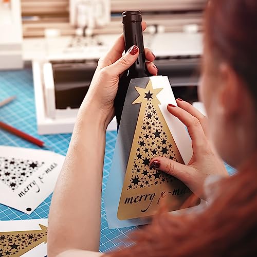 Frienda 24 Pack 7.5 Mil Blank Stencil Sheets, 12 x 24 Inch Plastic Making Sheet Milky Translucent Reusable PET Blank Stencil Material, Clear Plastic Sheets for Cutting Machine, DIY Crafts and Painting - size: 7.5 Mil, 12 x 24 Inch