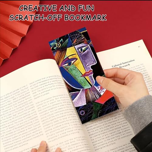 Scratch Art Bookmarks Kit, 24 Sheet Paper with Scratching Tools for DIY Party Favors, Christmas Stocking Stuffers - style: Animal Bookmark III