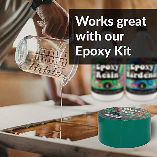 HIPPIE CRAFTER Resin Tape for Epoxy Resin Molding, Mold Release Tape, Thermal Adhesive Micro Pour Form with UV Resistance for Crafts, Epoxy Projects, 2 Inch Wide, 150 Feet Long