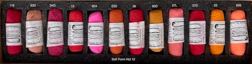 FineArtStore Diane Townsend Handmade Soft Pastel Sets - Hot Colors Set of 12 Pastels