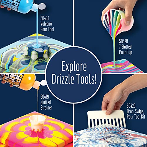 FolkArt Drizzle Pour Cup, 7-Slotted Divided Pour Cup Perfect for Fluid Paint Pouring Arts and Crafts Projects, 50428 - style: 7 Slot Pour Cup