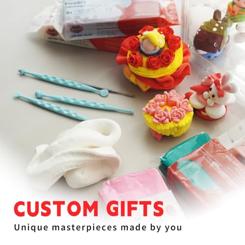 Lightweight Clay - Air Dry Clay, Ultra Light & Soft, Safe & Non-Toxic, Moldable & Flexible, DIY Modeling Clay for Anime Figures, Sculpting, Molding, Creative Art Crafts - color: Blue