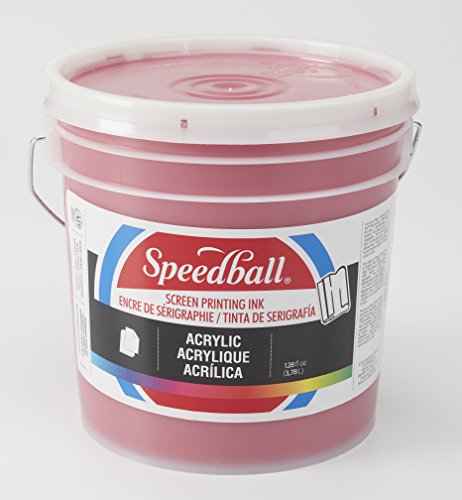 Speedball 004667, 4667, Acrylic Screen Printing Ink, 32 Fl Oz. 946 ml, Dark Red - color: Dark Red