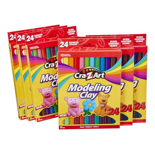 Cra-Z-Art Bulk Modeling Clay - 6 Pack of 24 Count Modeling Clay - size: 24 Count (Pack of 6)