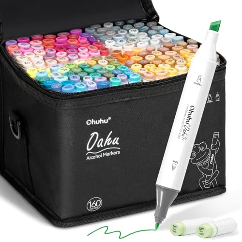 Ohuhu Markers + Bleedproof Marker Pad 5.5"x8.5"