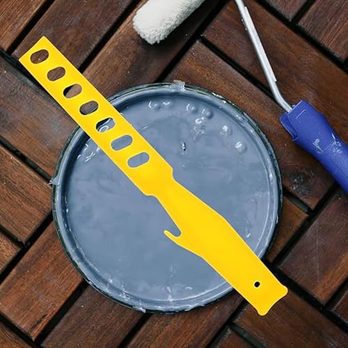 6-Piece Set of 6-inch and 8-inch Plastic Reusable Paint Stirring Sticks. They are Suitable for Stirring Paint primers and epoxy resins, and can Also be Used for DIY Woodworking.