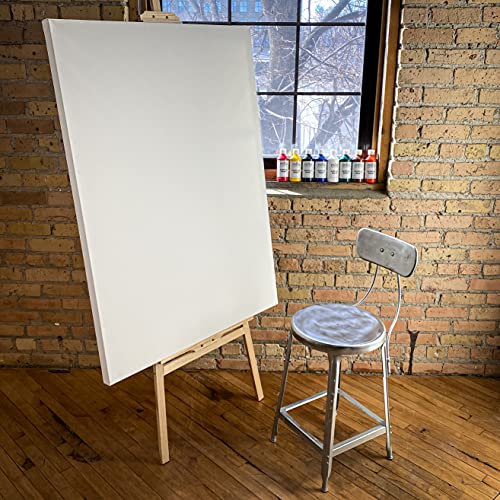 milo Stretched Artist Canvas | 36x48 inches | 2 Pack | 1.5” inch Thick Gallery Profile | 15 oz Primed Large Canvases for Painting, Ready to Paint Art Supplies for Acrylic, Oil - size: 36" x 48" Pack of 2