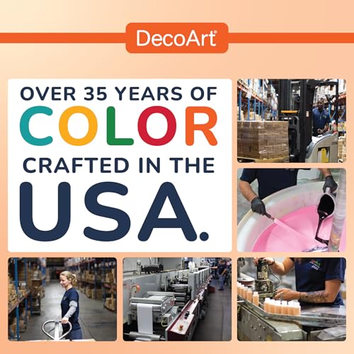 DecoArt Crafter’s Acrylic Paint Set – Popular Colors, 24 Bottles (2 fl oz) – Easy Craft Paints, Classrooms, Art Projects & DIY Crafts