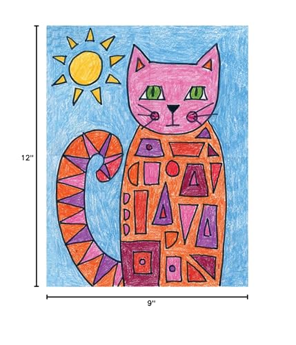 Pacon Drawing Paper, White, Medium Weight, 9" x 12", 500 Sheets - size: 9" x 12", style: Medium Weight