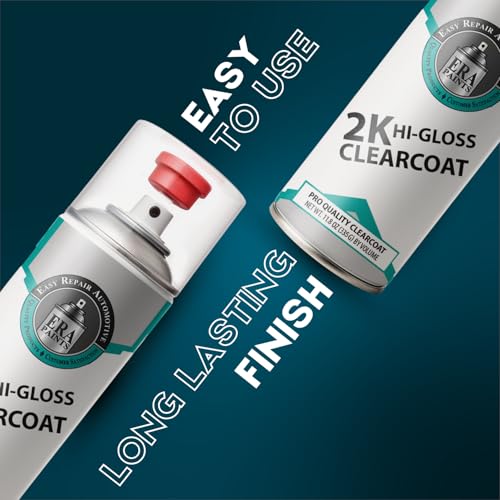 ERA Paints 2K High Gloss Clear Coat Spray/Aerosol Can – Professional Quality & Finish - Easy to Use – Best Value (1 Spray Can) - style: 1 Spray Can