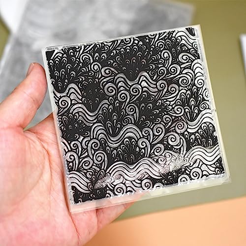 Premium Silicone Texture Stamp Sheets for Polymer Clay Jewelry and Clay Earrings - Set of 3 Floral and Unique Patterns - Easy to Use and Clean (Group 1) - color: Group 1