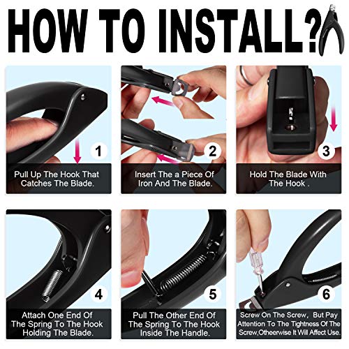 GA&EN Black Adjustable Artificial Acrylic Fake Nail False Nail Tip Clipper Cutter Trimmer Manicure Pedicure Sharp Blade Clip Tool For Salon Home Nail Art Beauty Design DIY - color: Black-01