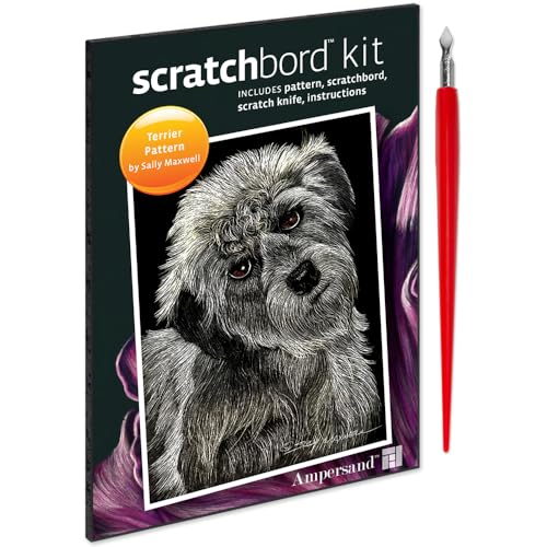 Ampersand Art Supply Scratchbord | Terrier | 5’’ x 7’’ | Professional Scratchboard Art Panel | for Scratchboard Drawing, Illustration & Mixed Media - style: Terrier