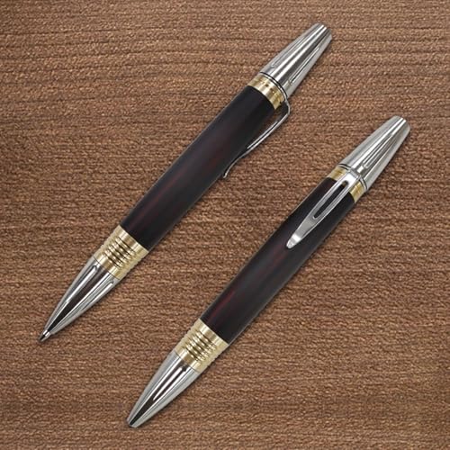 Dr. Metalleung Smooth - Writing Gel Pen: Click Mechanism Stainless Steel Retractable EDC Lightweight Pen - Refillable, Ideal for Precise Note - taking & Gifts - style: French