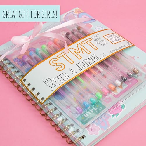 STMT D.I.Y.Journal Set, Stationary Kit with Notebook for Writing and Drawing, DIY for Girls Ages 8+, Sketch & Journal - style: Sketch & Journal Set