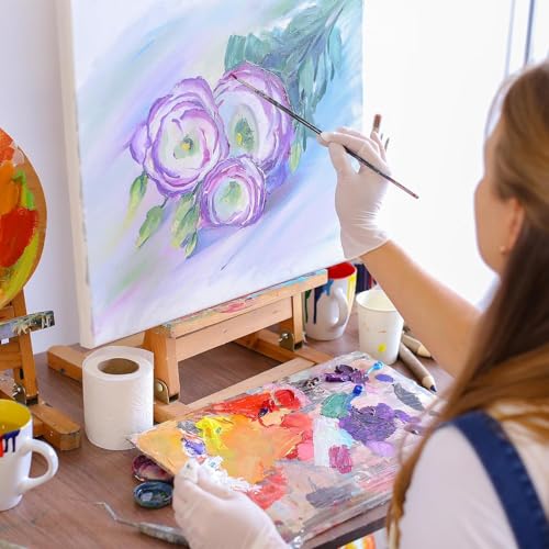FIXSMITH Stretched White Blank Canvas- 8x8 Inch,Bulk Pack of 12,Primed,100% Cotton,5/8 Inch Profile of Super Value Pack for Acrylics,Oils & Other Painting Media. - size: 8"x8"-12Pack