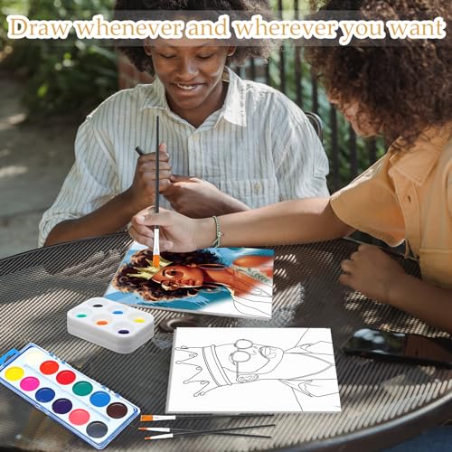 Ctosree 12 Sets Pre Drawn Canvas Kit for Painting Adults Sip and Paint Kit Art Pre Printed Canvas Bulk for Adult Date Night, Art Party & Holiday Gift(Couple,8 x 10 in) - size: 8 x 10 in, style: Couple