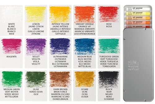 Winsor & Newton Professional Oil Pastels, Set of 15 - style: Set of 15