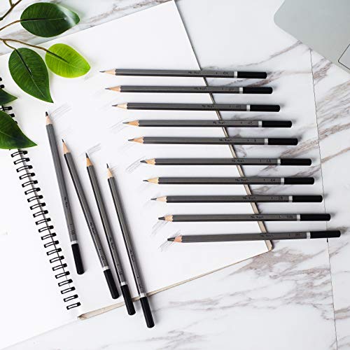 Mr. Pen- Sketch Pencils for Drawing, 14 Pack | Artist Graphite Pencils for Sketching (10B-6H), Sketch Set for Artists, Shading & Art Projects, Sketching Supplies - size: 14 pcs