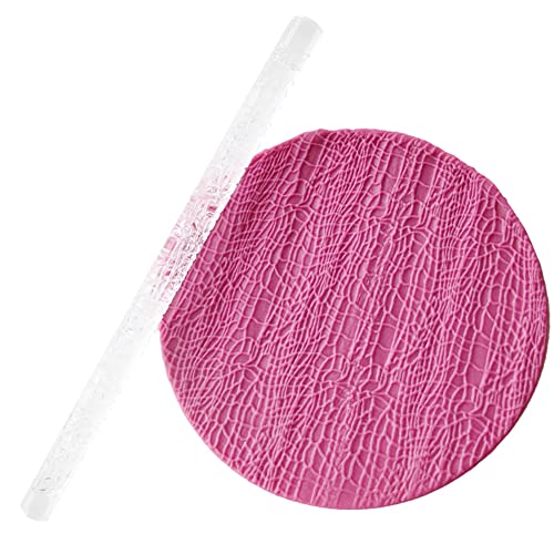 Rengue Acrylic Rolling Pin with 28 Patterns, Compliant Material, Comfortable Grip, 16 X 1 Cm, Lightweight for Dough and Pastry Acrylic Rolling Pin with 28 Patterns, Nan Kitchen (#15) - size: 52005 crocodile pattern