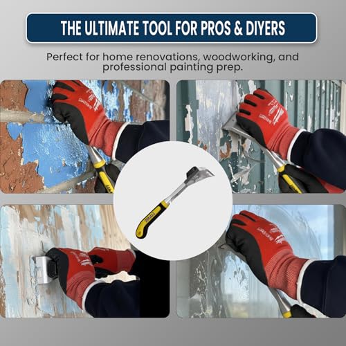 Heavy-Duty Paint Scraper Tool – 2.38-INCH Wide Tungsten Carbide Blade, Professional Grade Glue, Putty & Coating Remover with Comfort Non-Slip Ergonomic Handle - style: 2.38"Blade