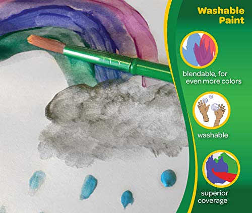 Crayola Washable Paint, Orange, 16oz - color: Orange