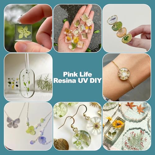 VIDA ROSA 200G UV Resin Upgraded Low Viscosity and Low Shrinkage Kit with High Gloss,Hardness and Fast Curing Epoxy Resin for Casting Coating DIY Crafts Jewelry Making and Bracelets - color: Low viscosity 2*100g