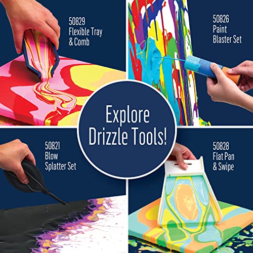 FolkArt Drizzle Open Pour Cups, Set of 5 Square Cups for DIY Paint Pouring Arts and Crafts Projects, 61851 - style: Square Pour Cups