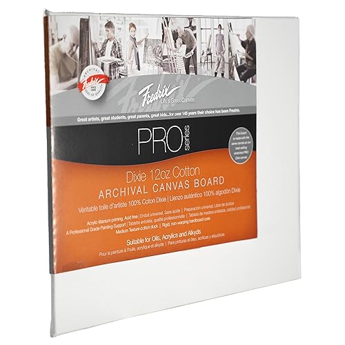 FREDRIX PRO Series Dixie 17.5 oz. Primed Archival Cotton Canvas Board, 8" x 10" - size: 8" x 10"