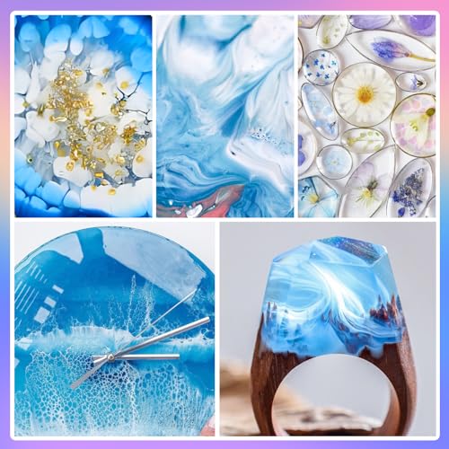1 Gallon Epoxy Resin Kit, Crystal Clear and Hard Upgraded 2 Part Resin and Hardener for Casting Coating, Countertop, Table top, Art DIY Handcraft Jewelry - size: 1 Gallon