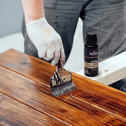 Bluebird Polyurethane Clear Coat Gloss & 3Pack Gesso Brush