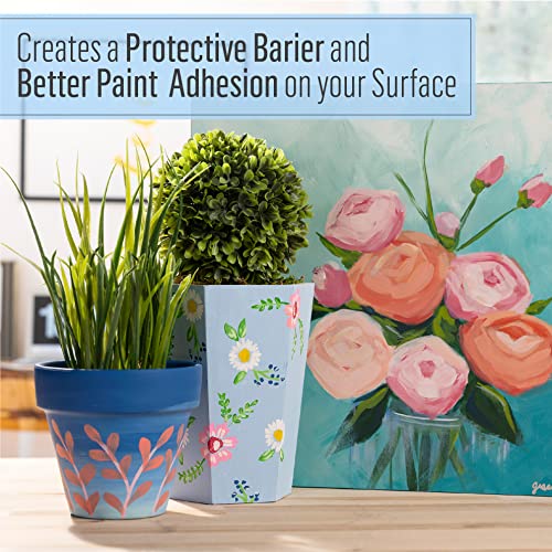 FolkArt Acrylic Craft Paint Finishes, 8 fl oz Premium Acrylic Sealer, Perfect for Easy to Apply DIY Arts and Crafts, 49909