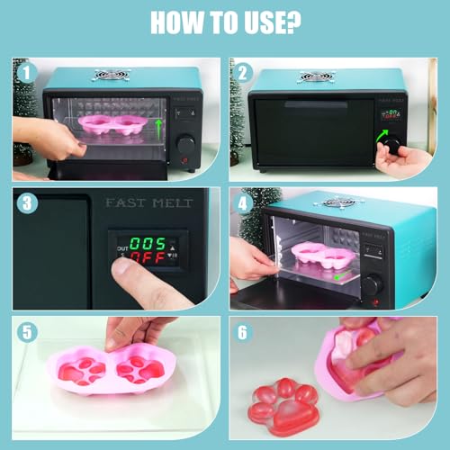 FAST MELT UV Resin Curing Box, 395nm UV Curing Light Station with 36 LED Beads, Auto UV Curing Resin Dryer Timer Setting Digital Display(S/M/H) wit Tray, UV Light for Craft|Jewelry Making|DIY Decor