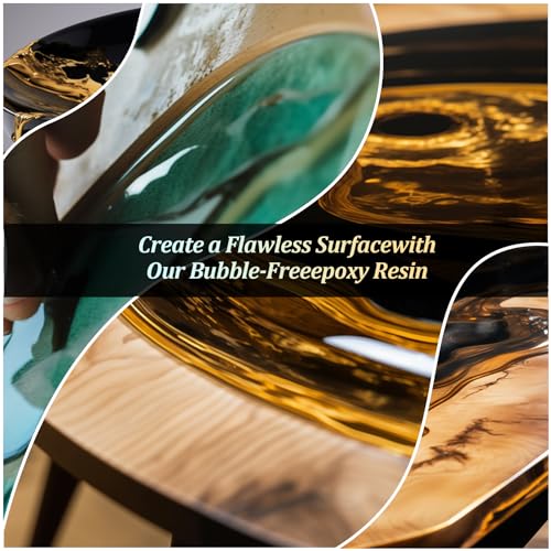 2 Gallon Crystal Clear Epoxy Resin Kit, High Gloss & Bubbles Free Resin Supplies for Art Coating Casting Craft DIY Wood, Jewelry Making, Molds - size: 2 Gallon
