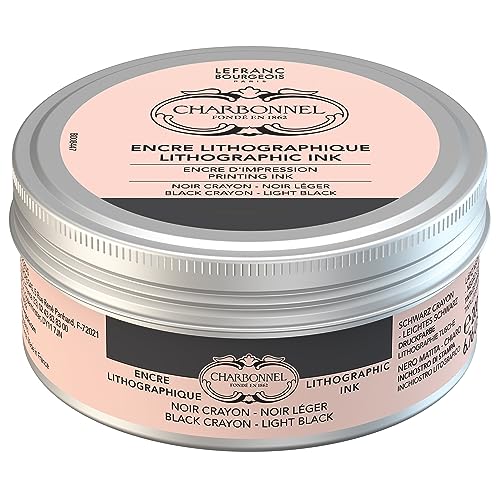Lefranc Bourgeois Charbonnel Professional Litho Crayon Black Ink 200ml (6.76-oz) - style: Litho Crayon Black Ink 200ml (6.76-oz)