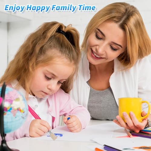 64 PCS Paint Brushes Kids Sets, Toddler Paint Brushes Colorful Washable Round and Flat Kids Brush for Daycare School Classroom Halloween Easter Egg, Face Painting, Acrylic, Oil or Watercolor