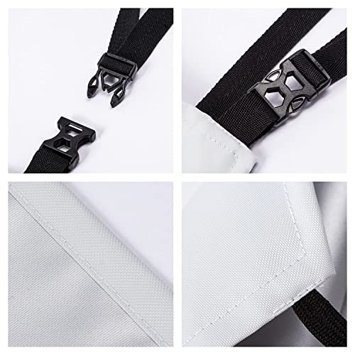 Kawani Artist Painting Art Aprons for Women Men Black Paint Splash Spray Smocks With 2 Pockets Woman Waterproof Apron Barber Chef Cooking Grilling Kitchen Accessories Pinafore 28x33 In