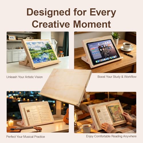 Tabletop Easel 17 X 12.6 Art Easel for Painting | Desktop Easel for Canvas Painting Sketching Display - color: Larger Easel